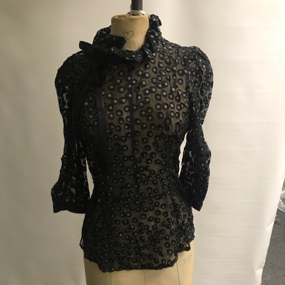 ❗️SOLD❗️ Armani Exchange, Black Silk Blouse, XS